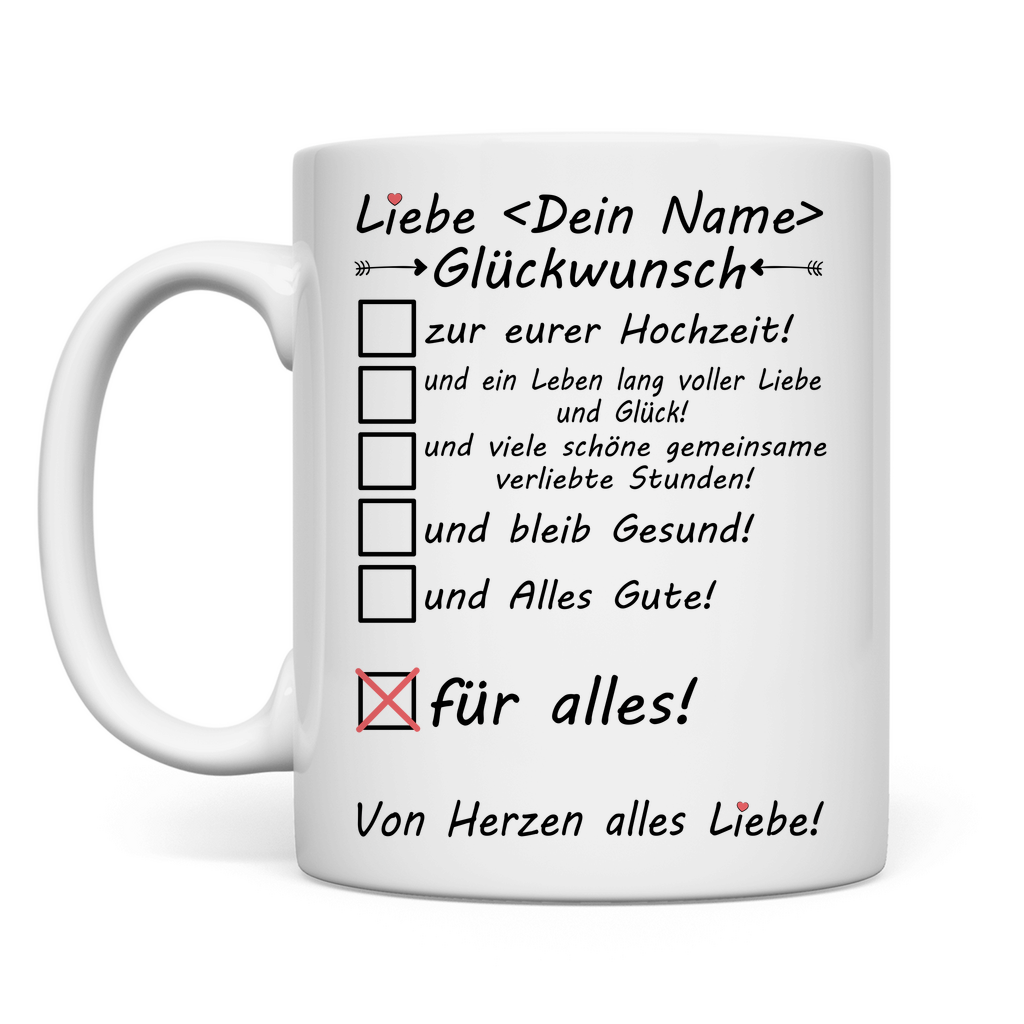 Arbeitskollegin Heiratet | Glückwünsche | Geschenk Tasse