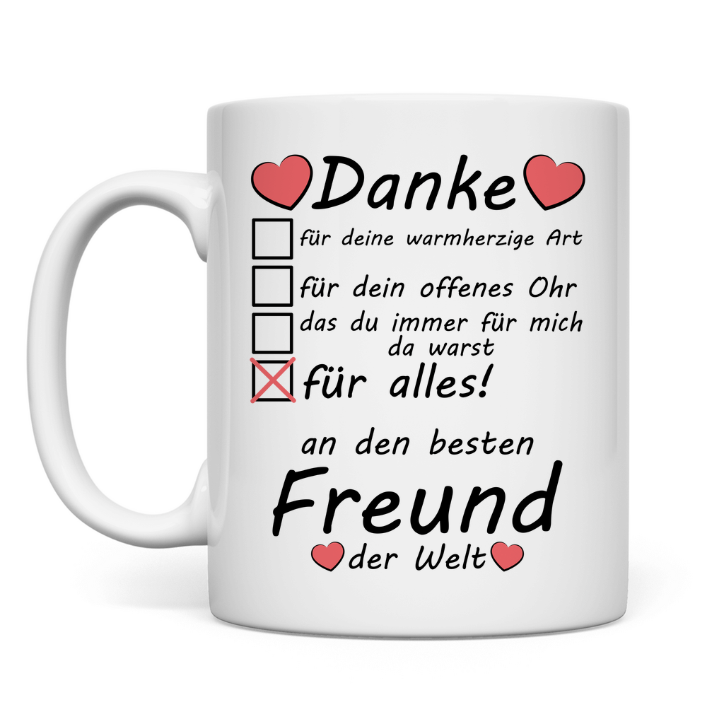 Beste Schwule Freund | Geschenk Tasse Danke