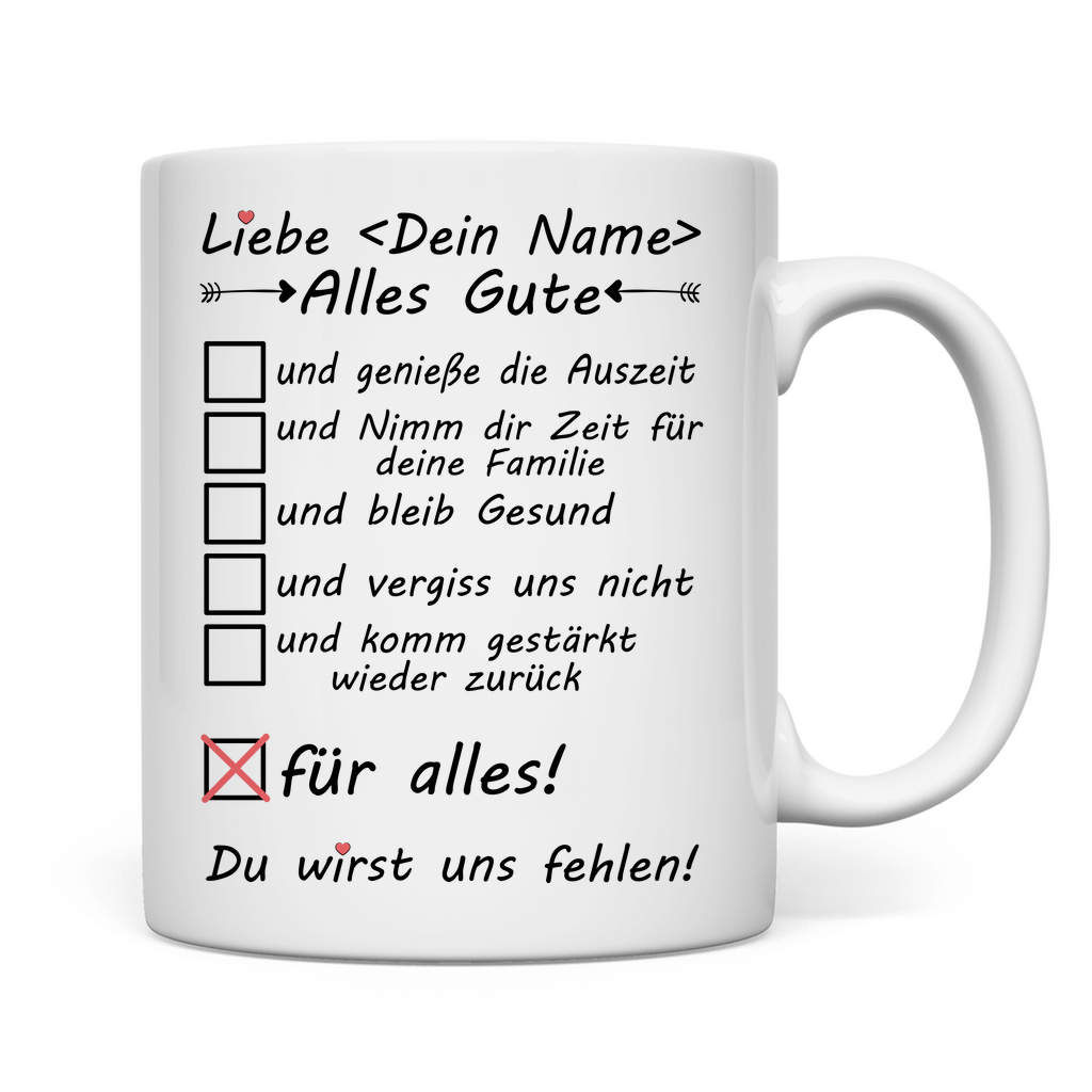 Kleine Auszeit Geschenk | Tasse für Frau  2