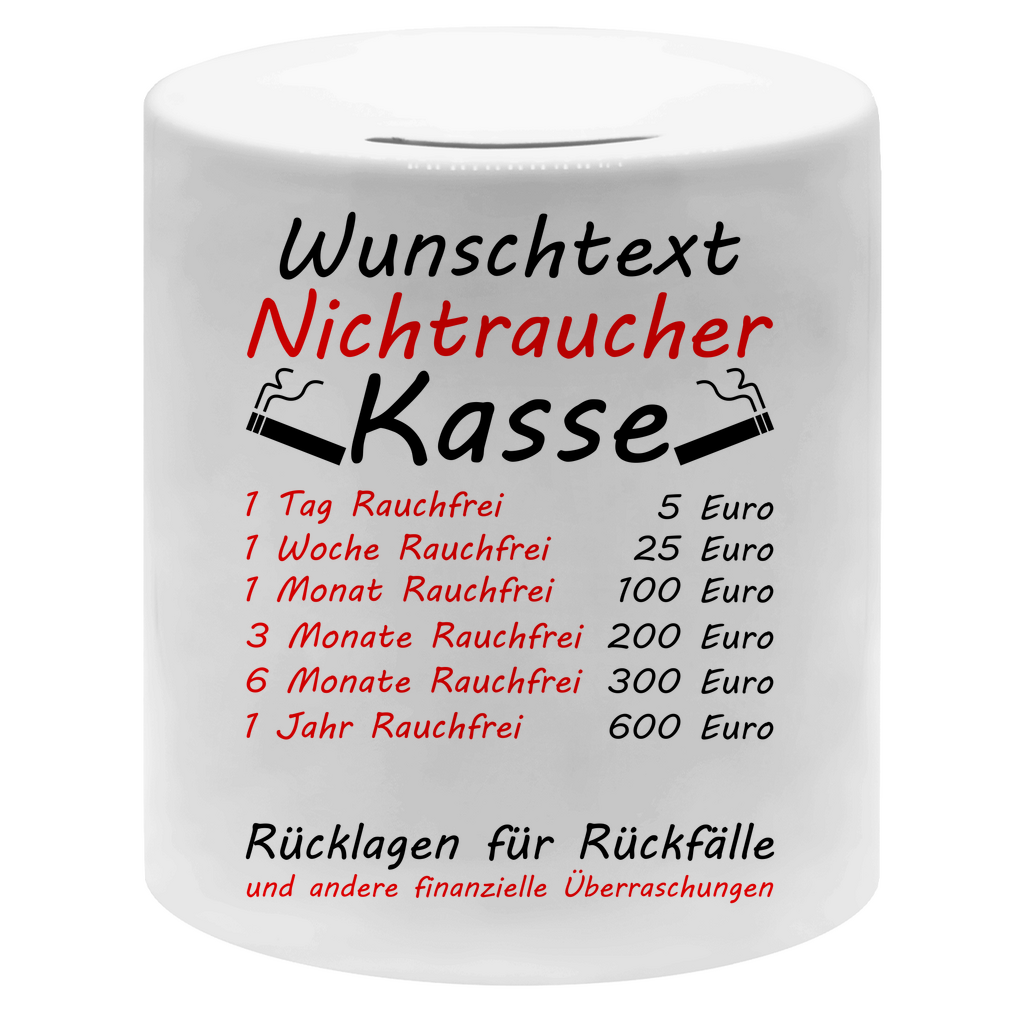 Endlich Nichtraucher | Kasse | Spardose