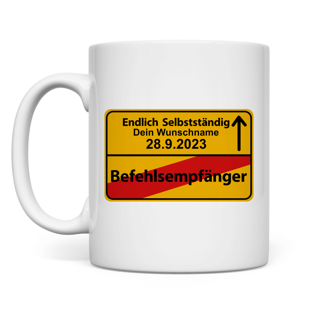 Start in die Selbstständigkeit | Geschenk  Mann Tasse Personalisiert