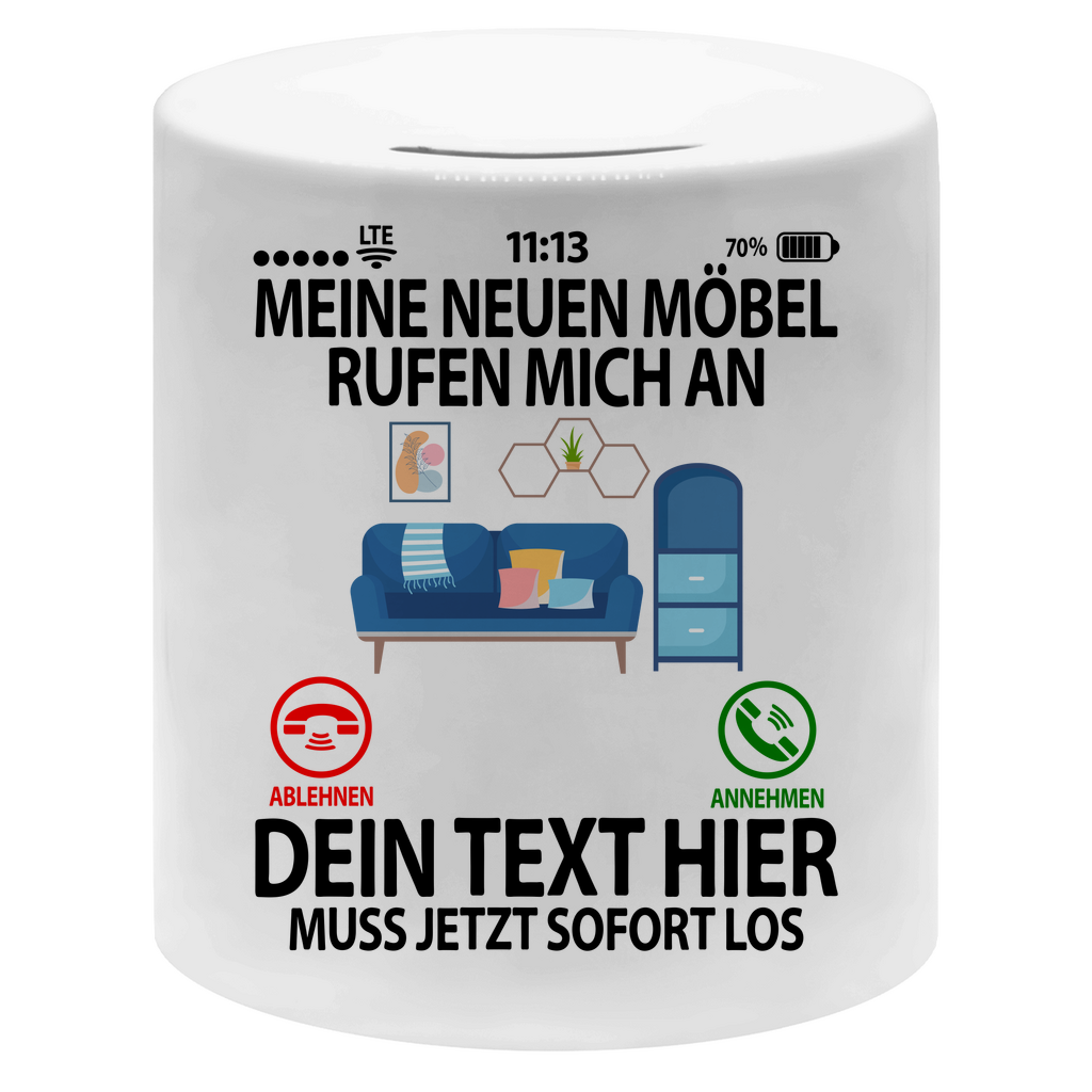 Neue Möbel Spardose | Möbelkauf Geldgeschenk Personalisiert