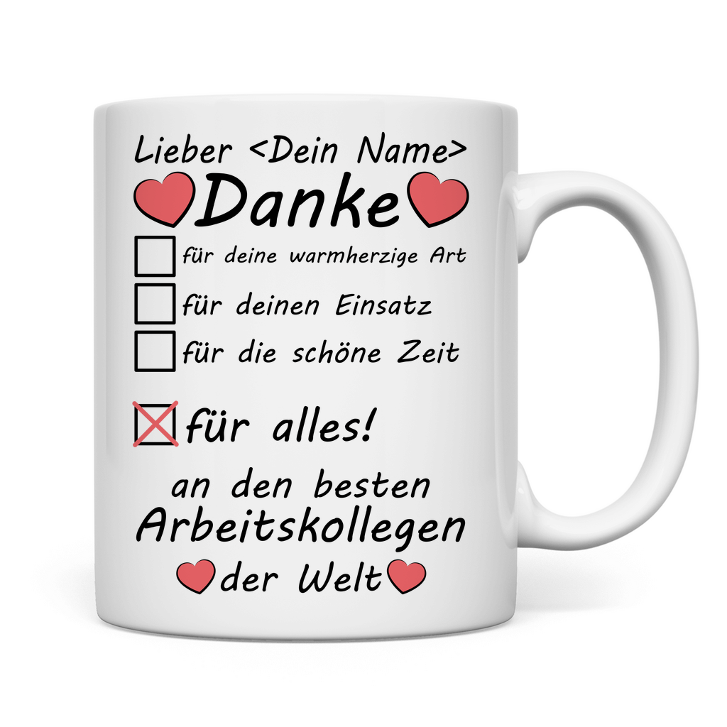 Ex Ehemalige Kollegen | Geschenk Tassee rückseite