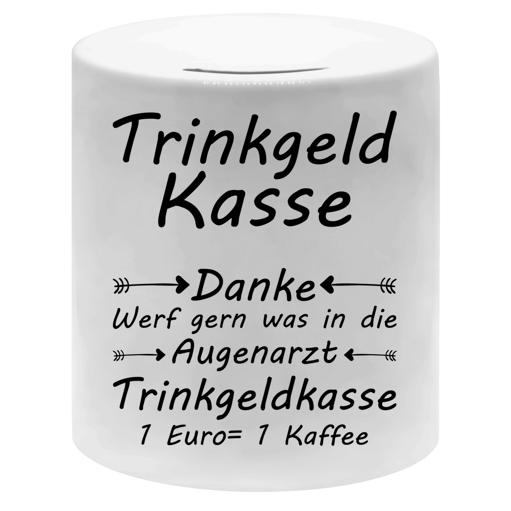 Augenarzt Trinkgeldkasse  | Spardose Augenarztpraxis  