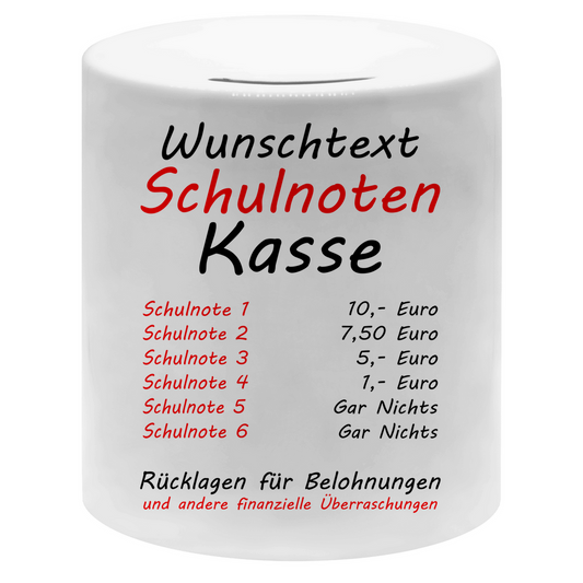 Gute Noten Schulnoten | Belohnung | Spardose