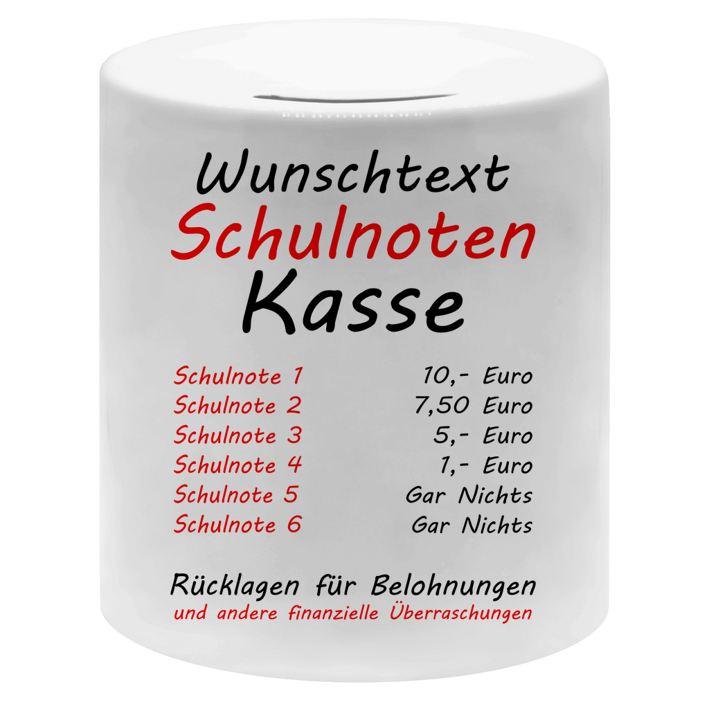 Gute Noten Schulnoten | Belohnung | Spardose
