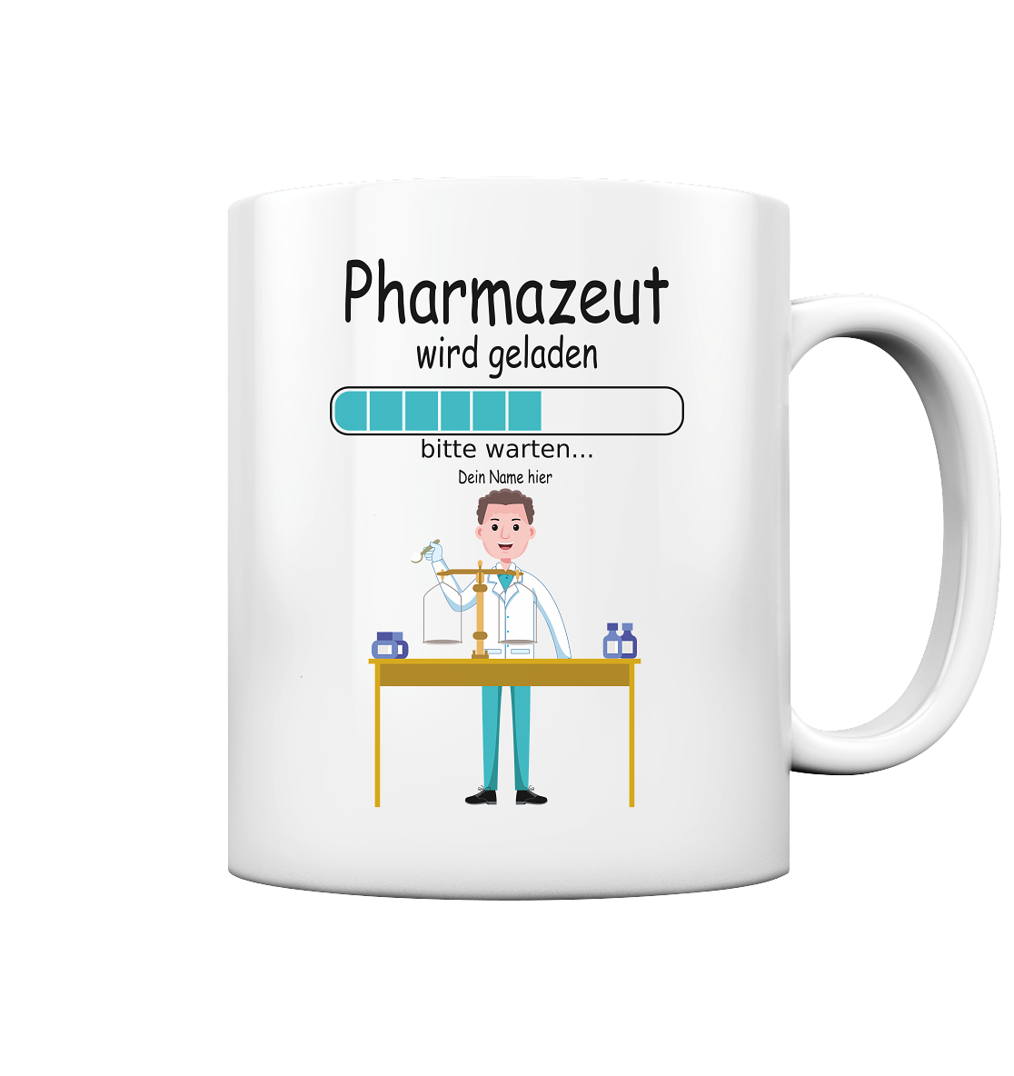 Geschenk für Pharmazeut Ausbildung | Tasse mit Azubinamen