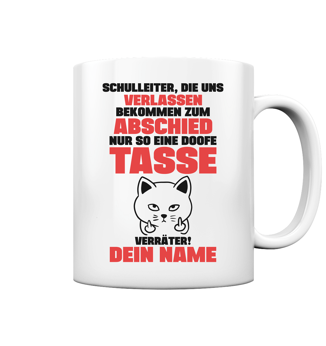 Der Schulleiter geht in Ruhestand | Geschenk tasse 