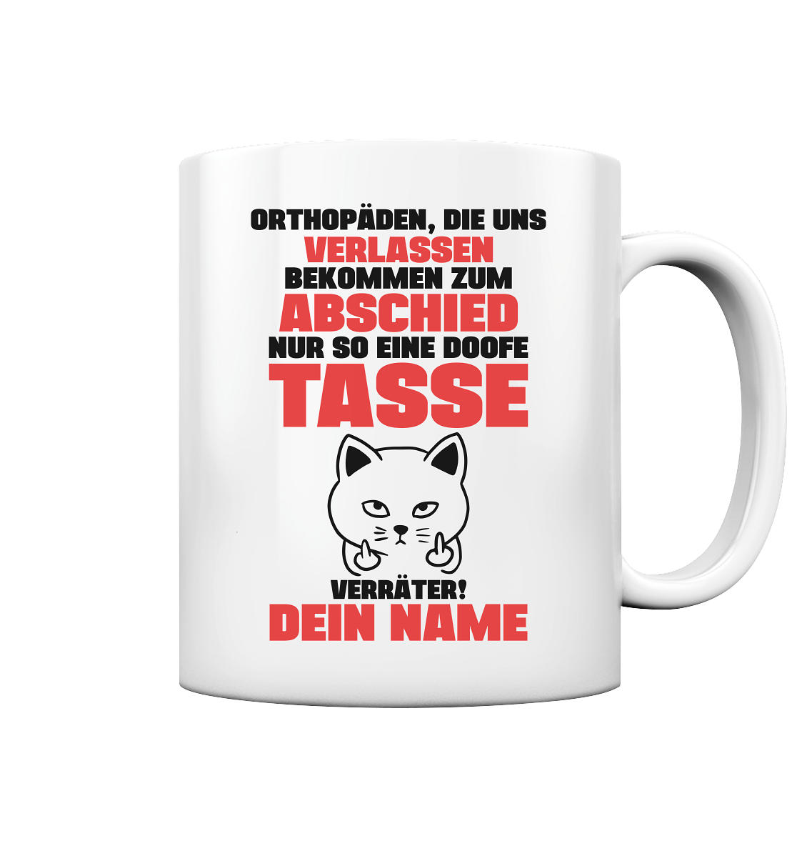 Orthopäde geht in Rente | Geschenk tasse