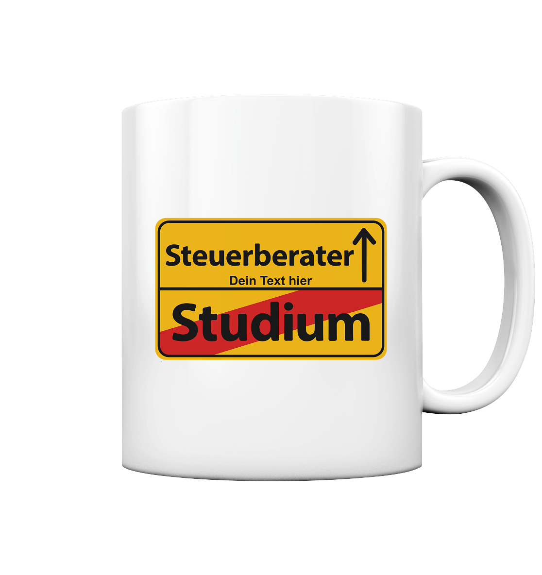Personalisierte Keramiktasse zur bestandenen Steuerberaterprüfung – Geschenk mit Namen