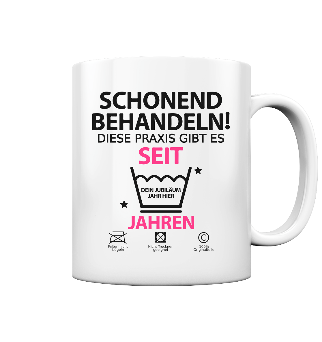 25 jähriges Praxisjubiläum Arzt Geschenk pink 2