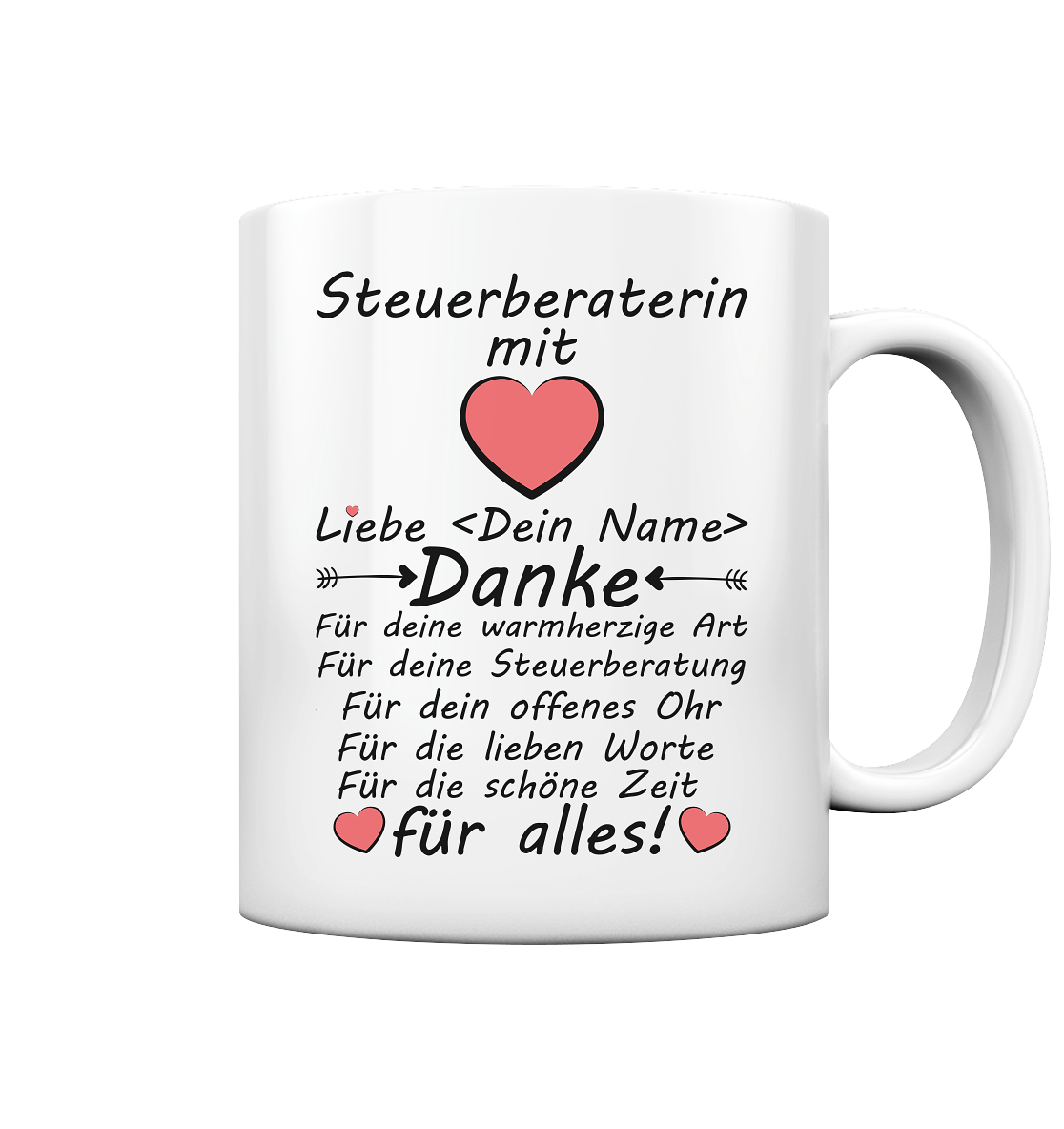 Danke Steuerberaterin | Geschenk für Steuerberatung Tasse 2