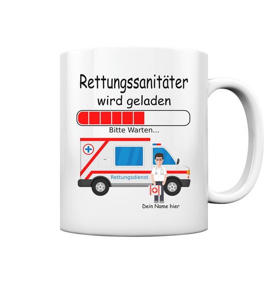 Rettungssanitäter Ausbildungsbeginn Geschenk - Personalisierte Tasse