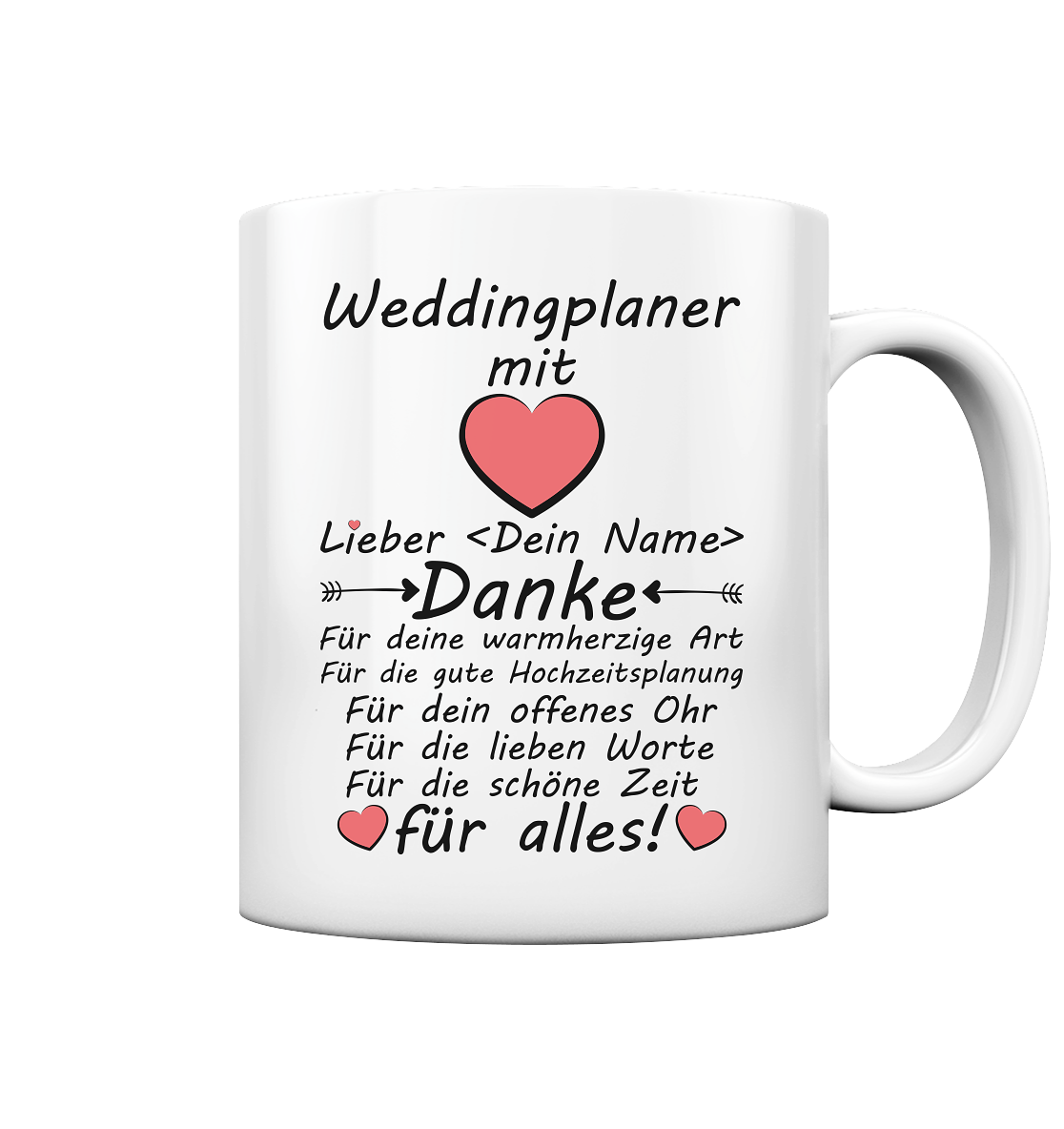 Danke Geschenk an Weddingplaner | für Hochzeitsplanung
