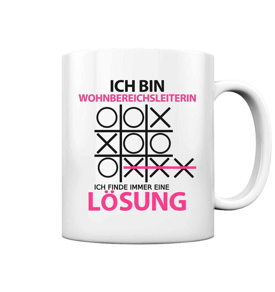 Geschenk für Wohnbereichsleiterin WBL - Witzige Sprüche Tasse Ich Bin