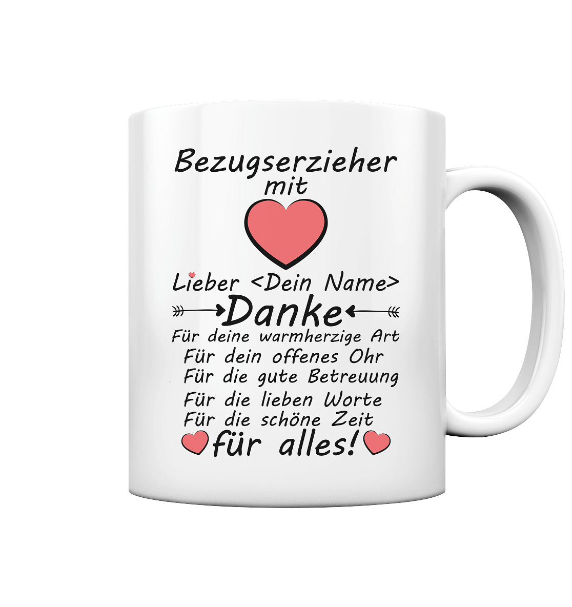 Abschiedsgeschenk Bezugserzieher Geschenk - Danke Tasse