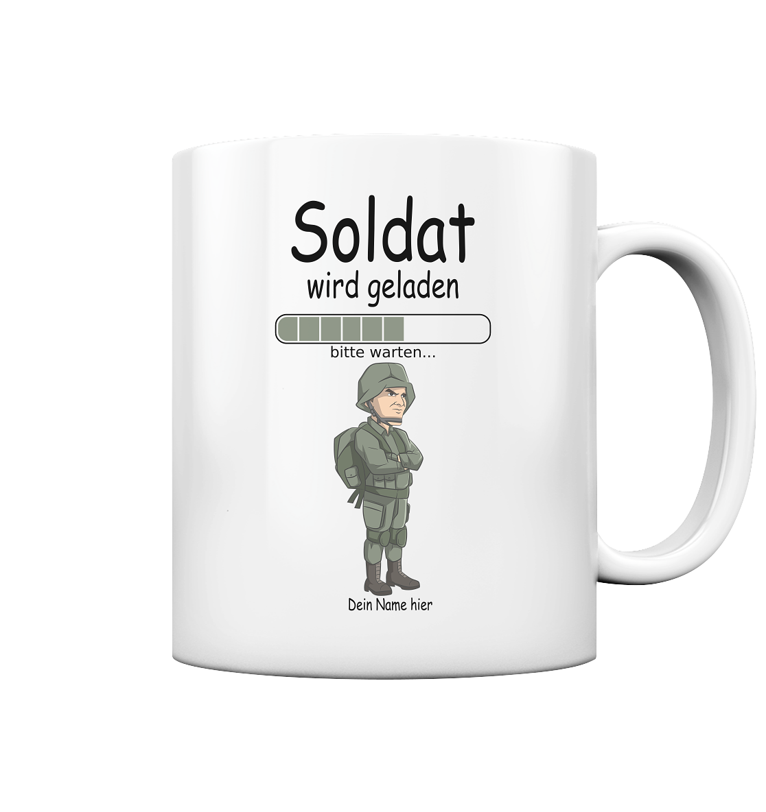 Angehende Soldaten | Geschenk | Personalisiert tasse