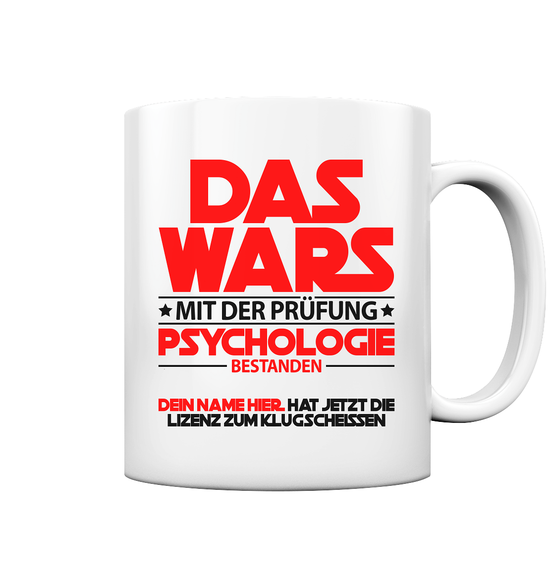 Doktortitel Psychologie | Geschenk zum Abschluss Tasse