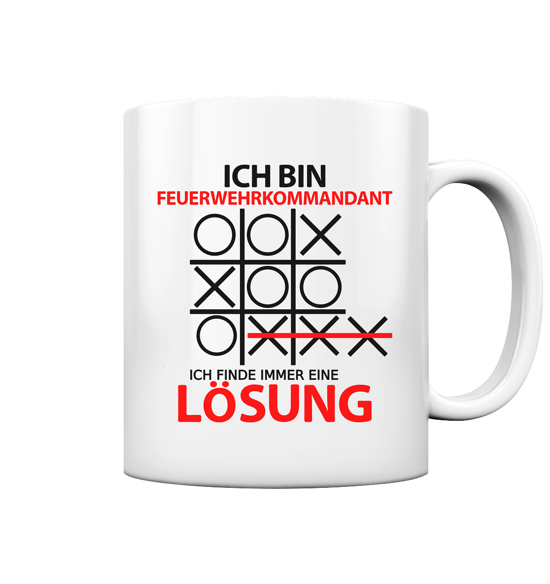Feuerwehrkommandant Geschenk - Lustige Tasse mit Spruchmotiv