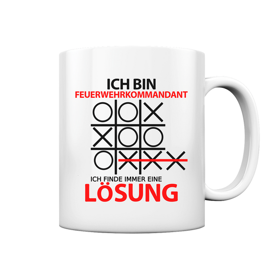 Feuerwehrkommandant Geschenk - Lustige Tasse mit Spruchmotiv