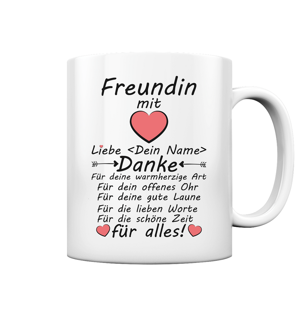 weit entfernte Freundin | Geschenk | Danke sagen  Tasse