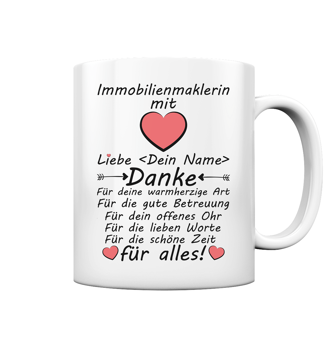 Danke Tasse an Immobilienmaklerin | Geschnek 2
