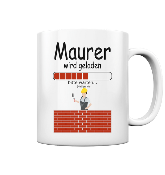 Maurer Tasse | Ausbildung | Geschenk für Lehrling