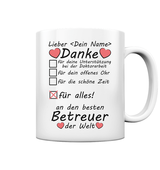 Betreuer Doktorarbeit | Geschenk Danke für Alles