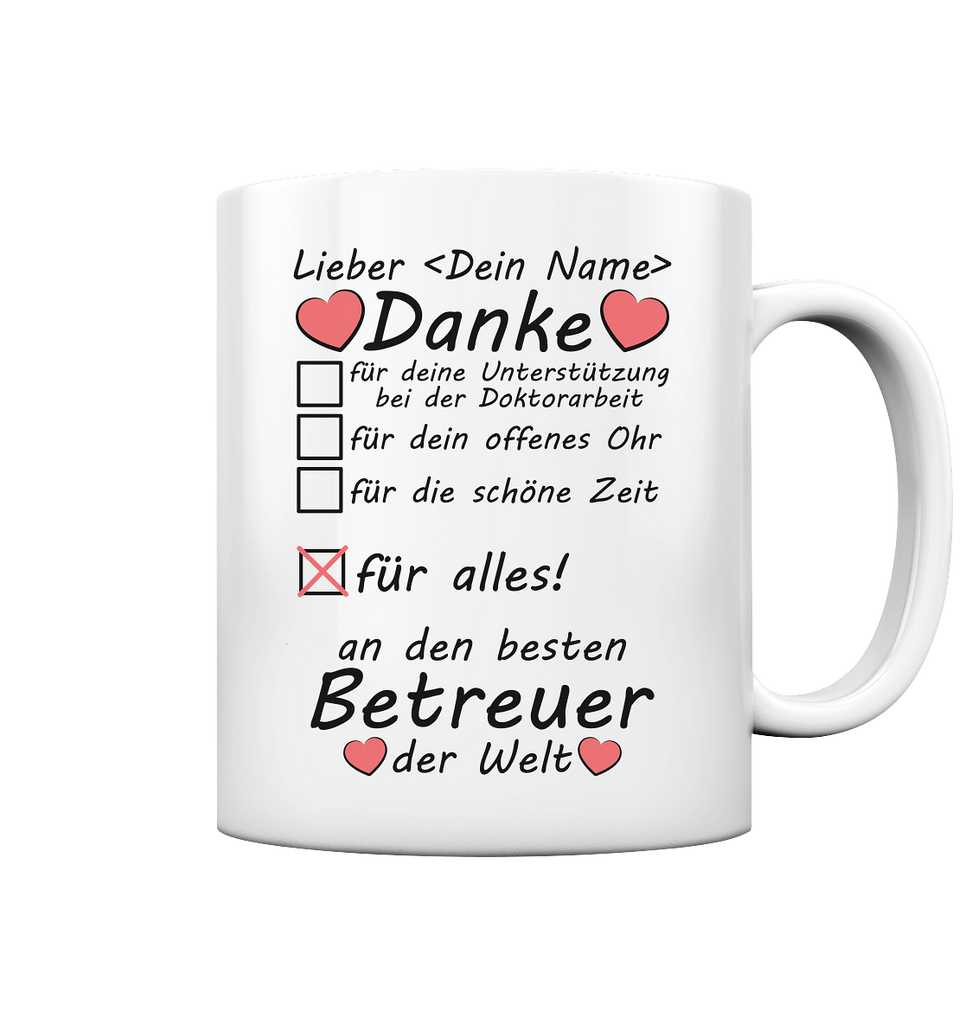 Betreuer Doktorarbeit | Geschenk Danke für Alles