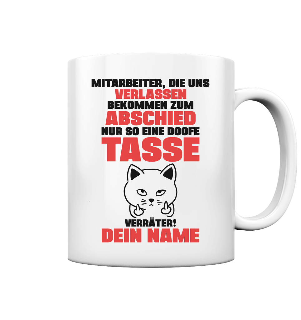 Mitarbeiter verlässt Unternehmen Geschenk | Tasse
