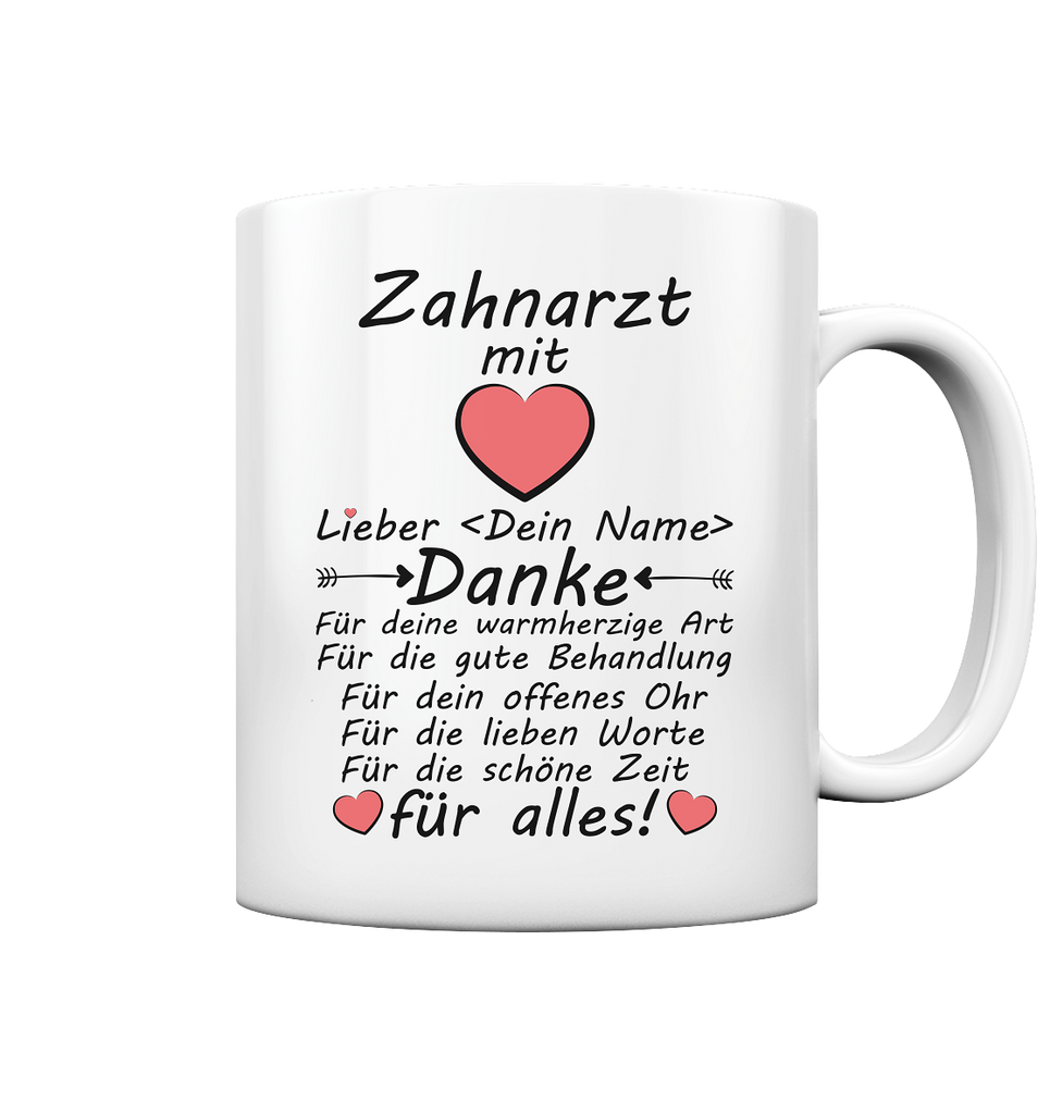 Dankeschön Zahnarzt Tasse