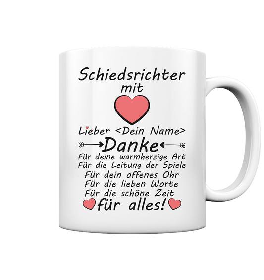 Danke Schiedsrichter Schiri | Tasse Personalisiert 