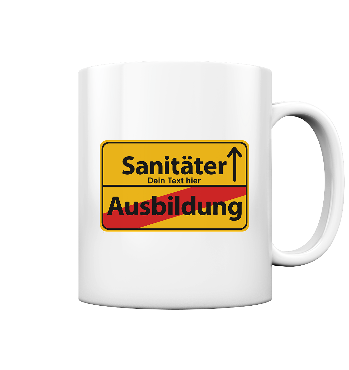 Geschenk zur bestandenen Prüfung Ausbildung Notfallsanitäter Tasse