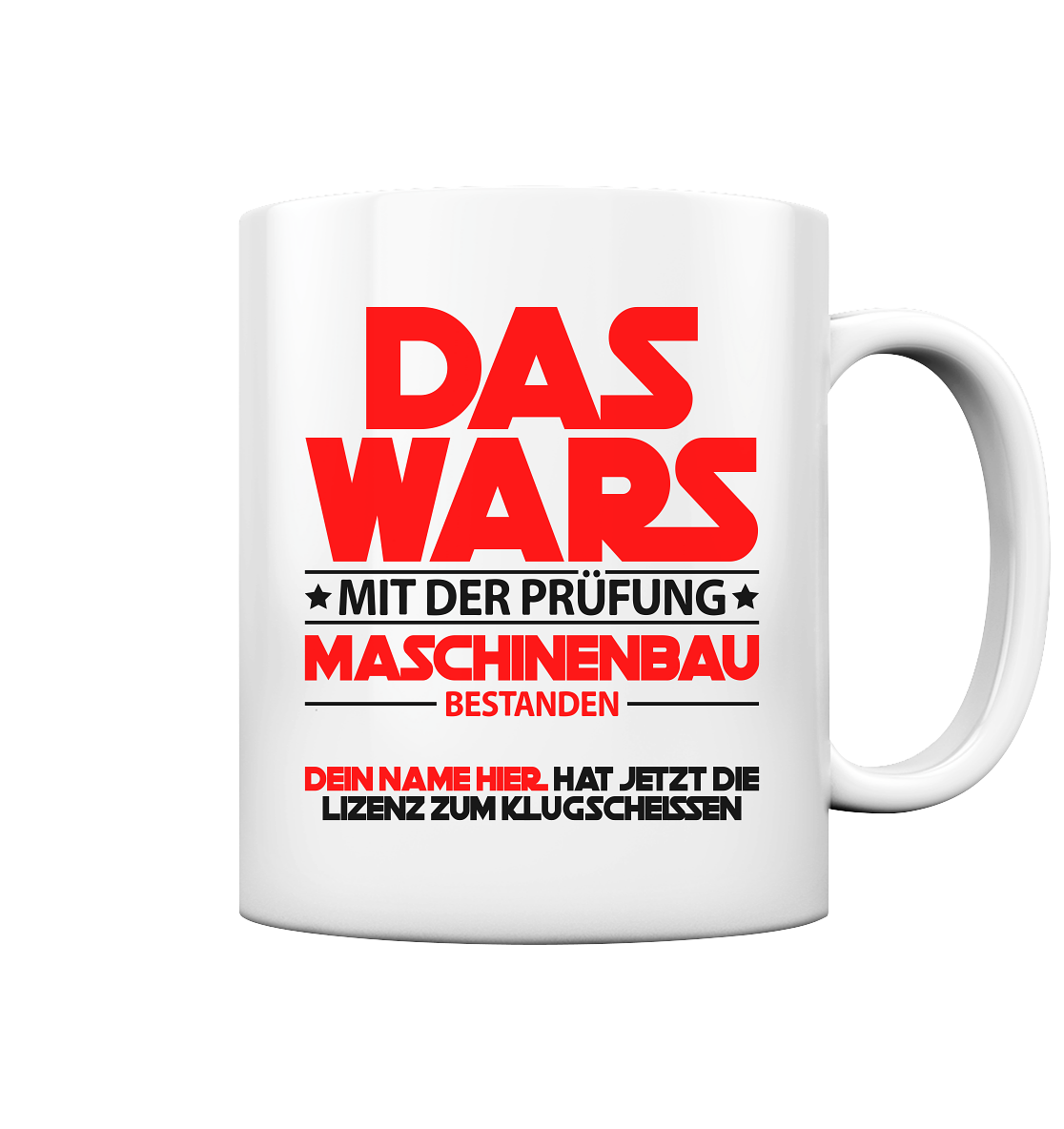 Doktortitel Maschinenbau | Geschenk | Tasse