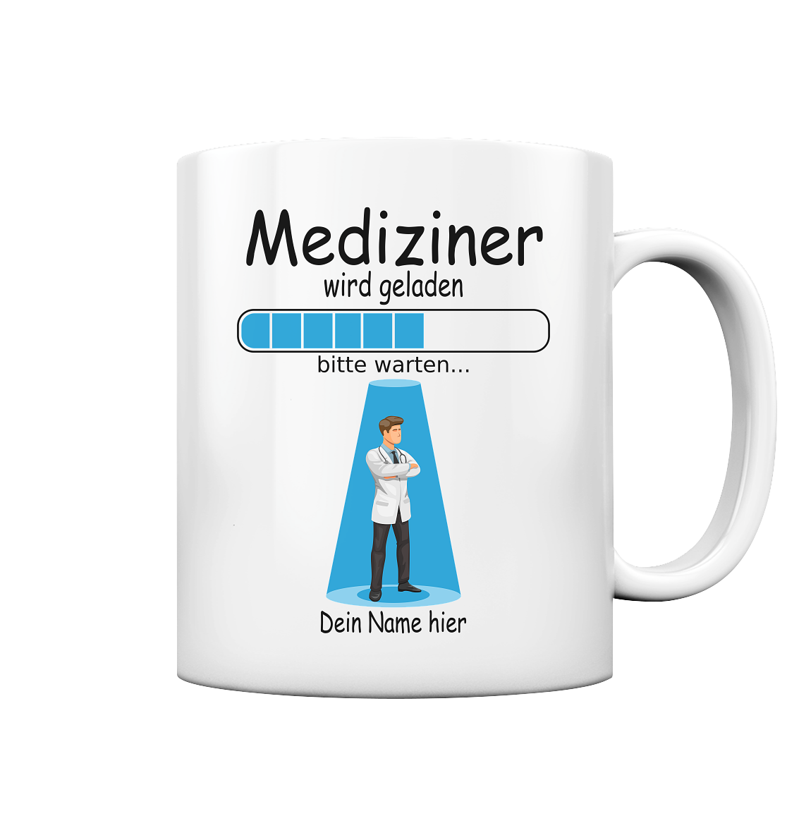 Medizin Studienbeginn Geschenk mit Wunschnamen Tasse Mediziner