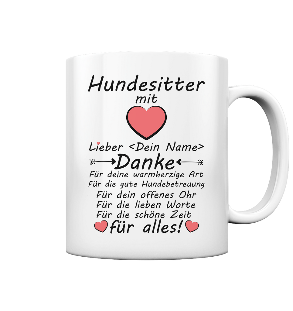 Dankeschön Tasse an Hundesitter | fürs Hundesitten