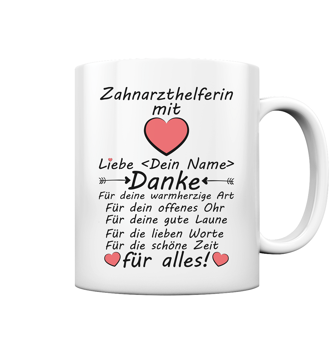 Danke an Zahnarzthelferin | Tasse
