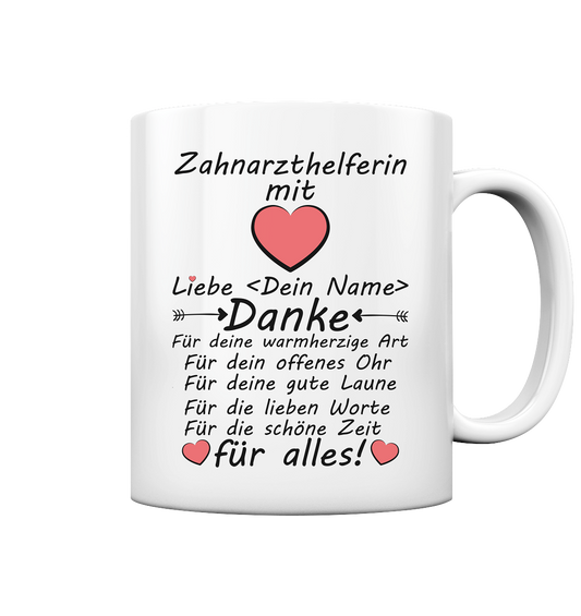 Danke an Zahnarzthelferin | Tasse