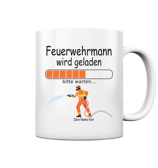 Feuerwehrmann Ausbildung | Geschenk mit Wunschnamen tasse