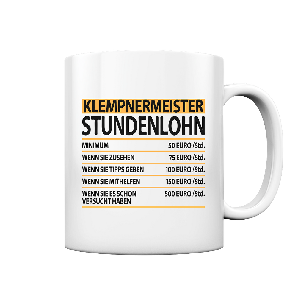 Meisterprüfung Klempner | Geschenk Tasse Anwesiungen 2