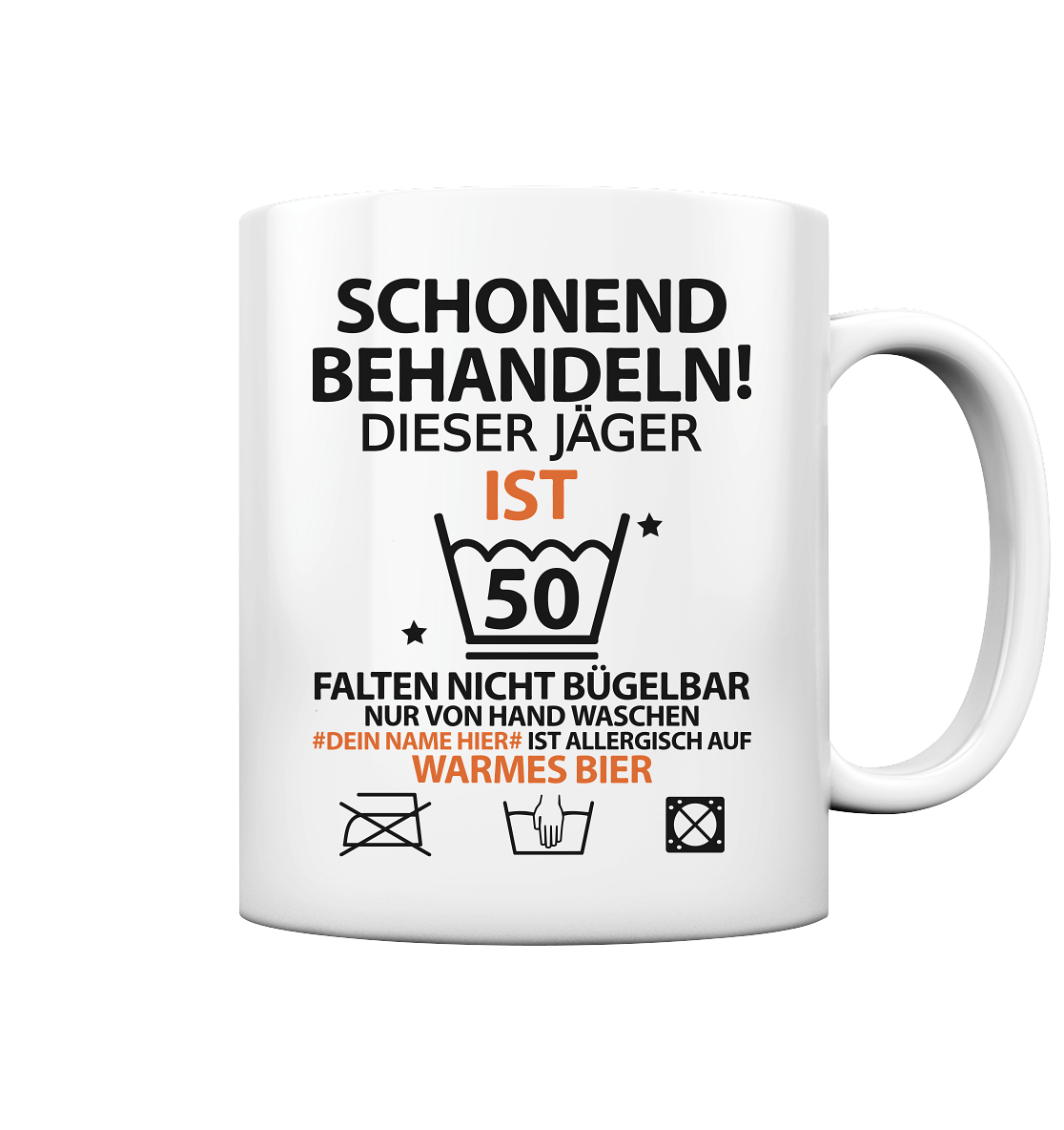 50 Geburtstag Jäger | Geschenk | Personalisierung tasse