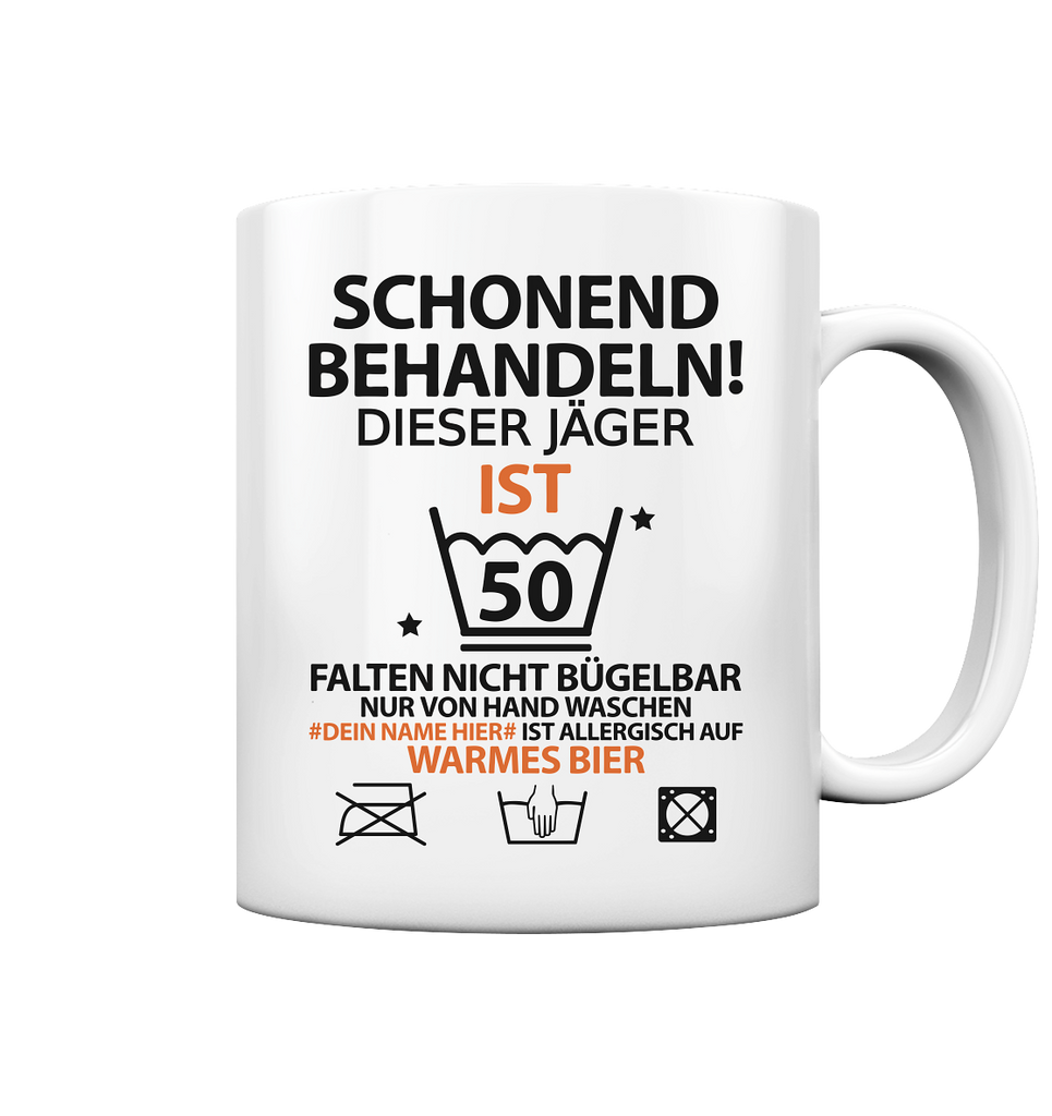 50 Geburtstag Jäger | Geschenk | Personalisierung tasse