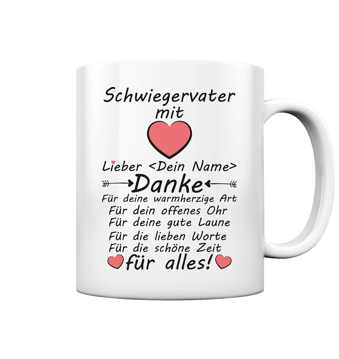 Danke Sagen Spruch Schwiegervater Geschenk Personalisiert
