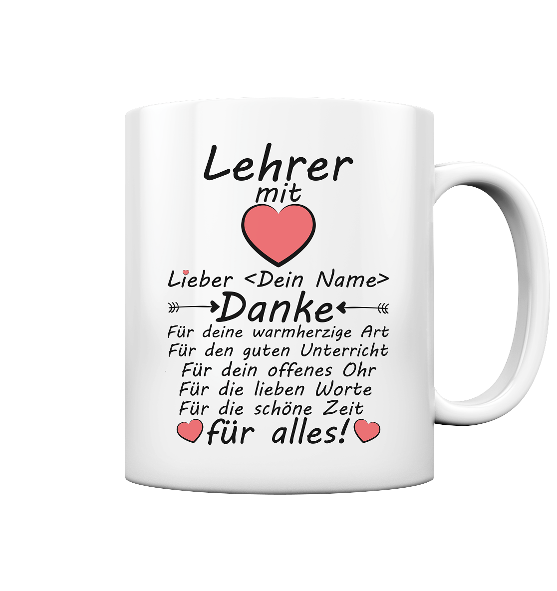Abschiedsgeschenk für Lehrer Oberstufe Personalisiert