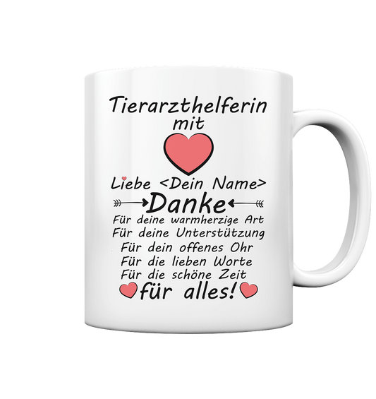 Dankeschön an | Tierarzthelferin | Geschenk Tasse