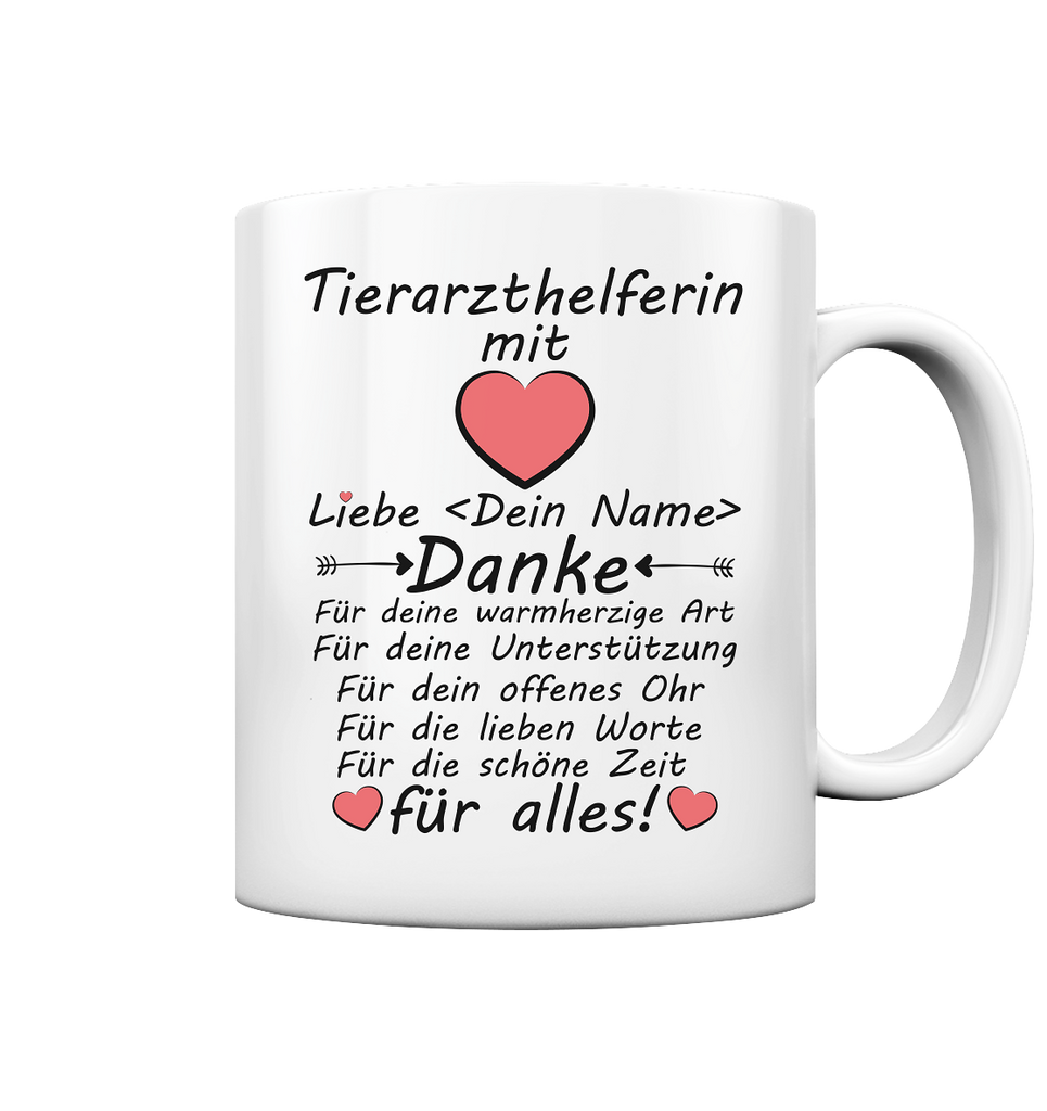 Dankeschön an | Tierarzthelferin | Geschenk Tasse