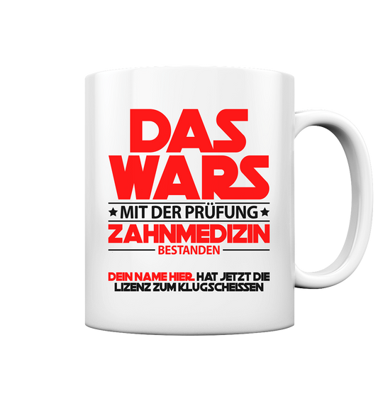Zahnarzt Studienabschluss | Zahnmedizin Geschenk Tasse