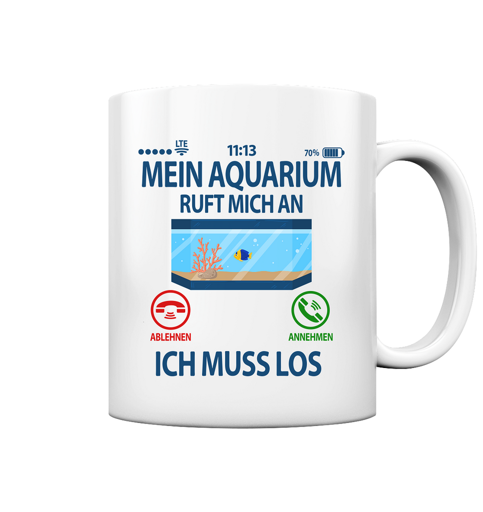 Aquarienfreunde Geschenk für Männer - Lustige Tasse mit Spruch