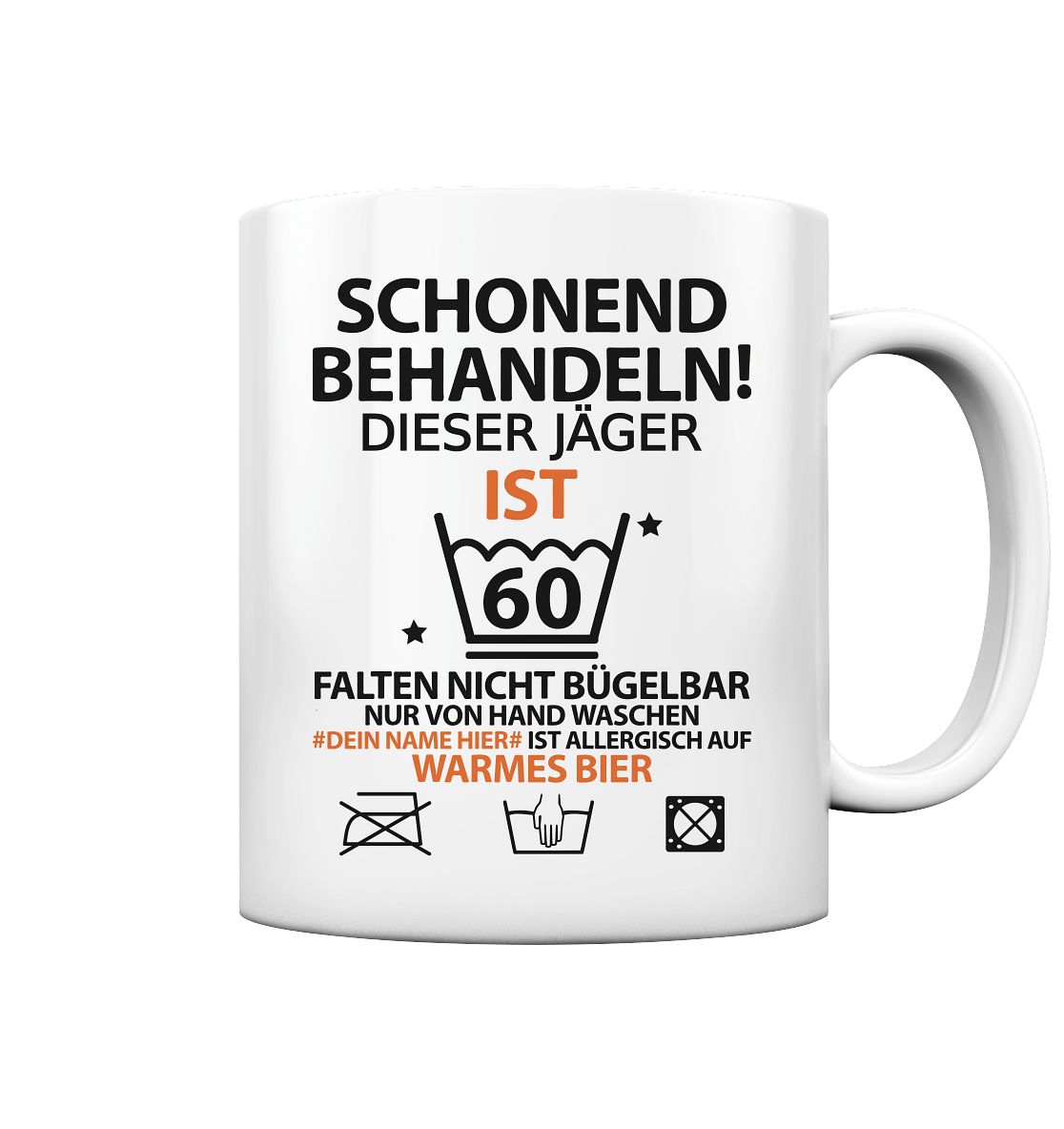 60 Geburtstag Jäger | Geschenk mit Jägernamen  Tasse