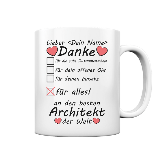 Architekt Danke sagen | Richtfest Geschenk 